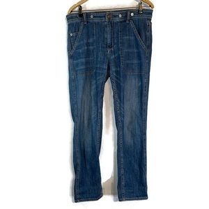 Pilcro and the Letterpress by Anthropologie Slim Boyfriend Jeans Women's 28 Blue